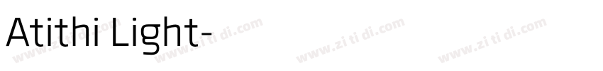 Atithi Light字体转换